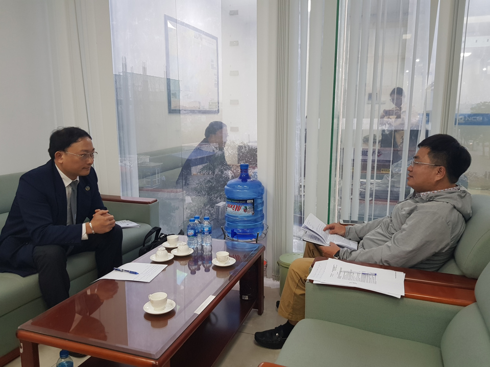 Phòng viên trao đổi với ông Tạ Ngọc Bảo – Luật sư đại diện cho ngân hàng NCB chi nhánh Hải Phòng